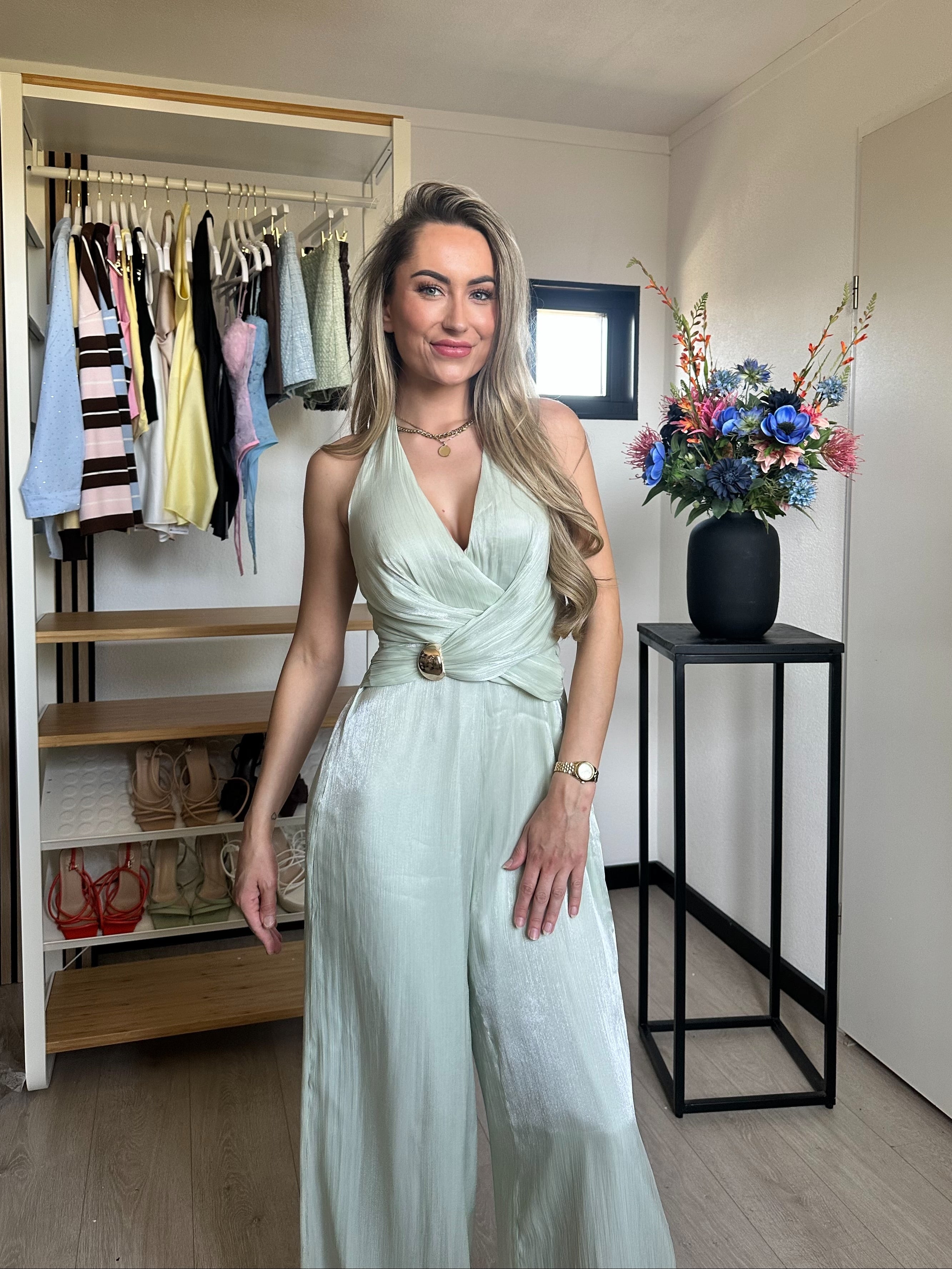 Ayla Jumpsuit - Pastel Groen